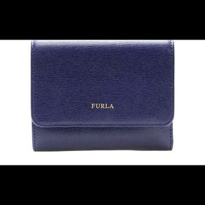 Furla Classic Trifold Navy Blue Wallet